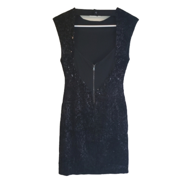 Alice + Olivia Sequin and Velvet Mini Dress - Picture 5 of 8